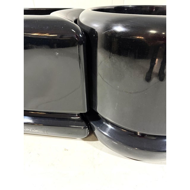 Black Room Dividing Planters from Luigi Colani, 1970s, Set of 3 For Sale - Image 9 of 18
