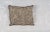 Rustic 1980s Chain Stitch Rug Fragment Pillow For Sale - Image 3 of 3