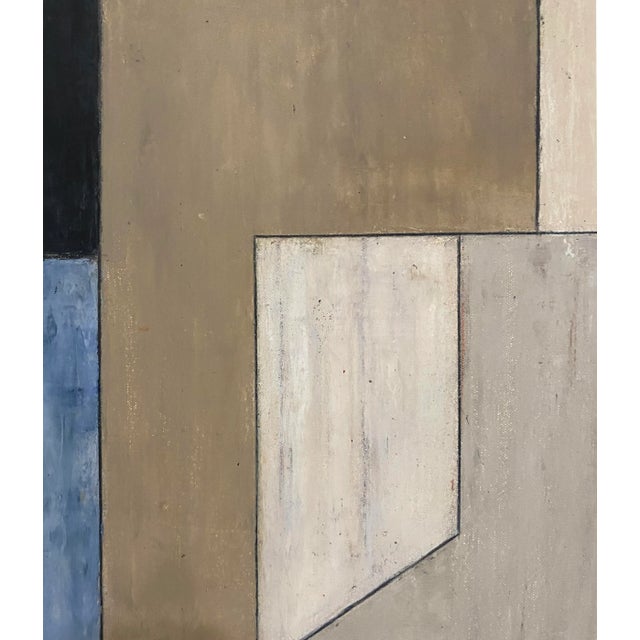 Paint Contemporary Abstract Geometric Oil Painting by Stephen Cimini For Sale - Image 7 of 10