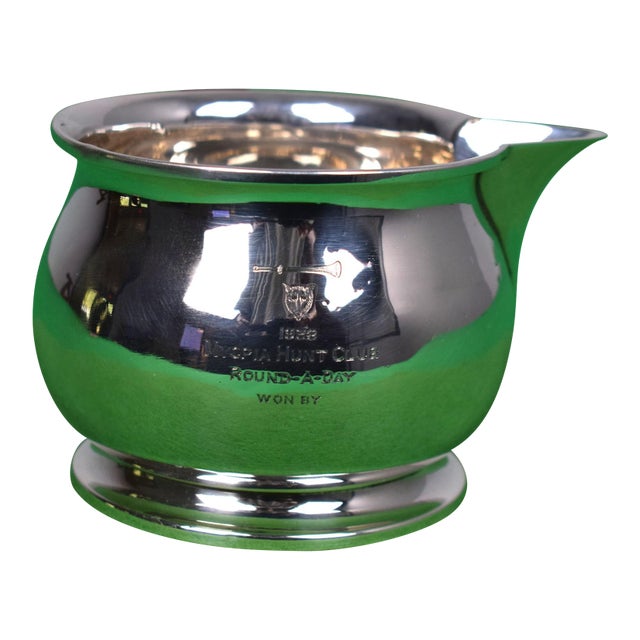 Myopia Hunt Club 1938 Sterling Silver Brandy Warmer For Sale