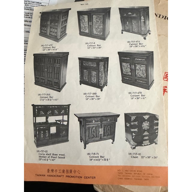 Chinoiserie 1960s Oriental Hollywood Regency Heavy Carved Nesting Tables, Set of 4 For Sale - Image 3 of 8