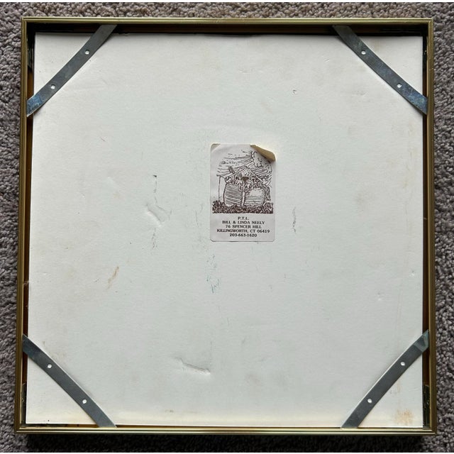 Vintage Hand Colored Etching of Animals Deer and Rabbits For Sale In Philadelphia - Image 6 of 6