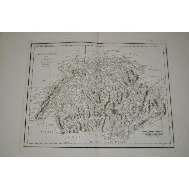 1781 General Map of Switzerland by Clermont Geographer For Sale - Image 11 of 11