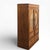 Japanese Japanese Antique Refinished Cabinet With Figured Wood Panels and Fabric Inserts For Sale - Image 3 of 17
