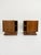 1960s Pair of 1960s Mid-Century Modern Walnut Geometric Nightstands For Sale - Image 5 of 16