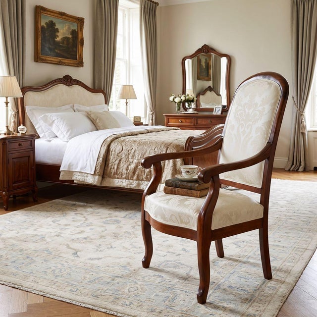 Add a touch of authentic class and warmth to your home with this extraordinary antique armchair. It is a unique piece that...