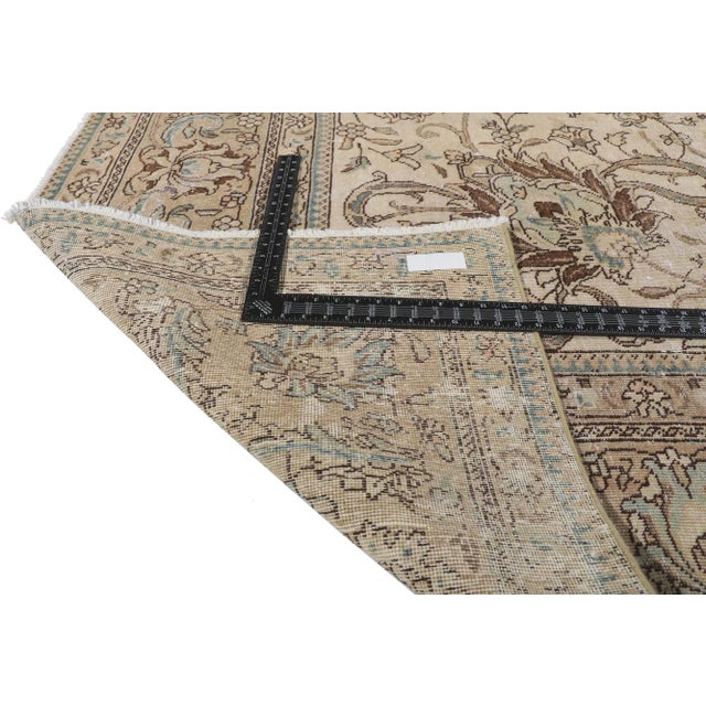 Mid 20th Century Vintage Persian Tabriz Rug - 09'11 X 12'09 For Sale - Image 5 of 9