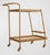 Arteriors Home Arteriors Home Sanders Leather & Blonde Oak Bar Cart - Brand New For Sale - Image 4 of 7