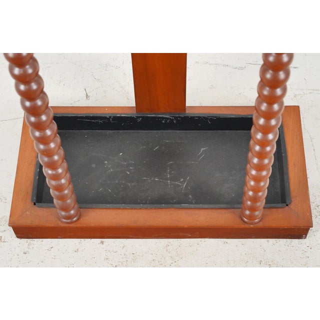 Early 20th Century Victorian Cherry Swan Hall Tree Umbrella Stand For Sale - Image 13 of 16