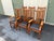 Made by American furniture maker Stickley at the tour of the century, this set of six Cherry mission style chairs are a...