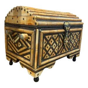 Vintage Handmade Moroccan Dome-Top Chest