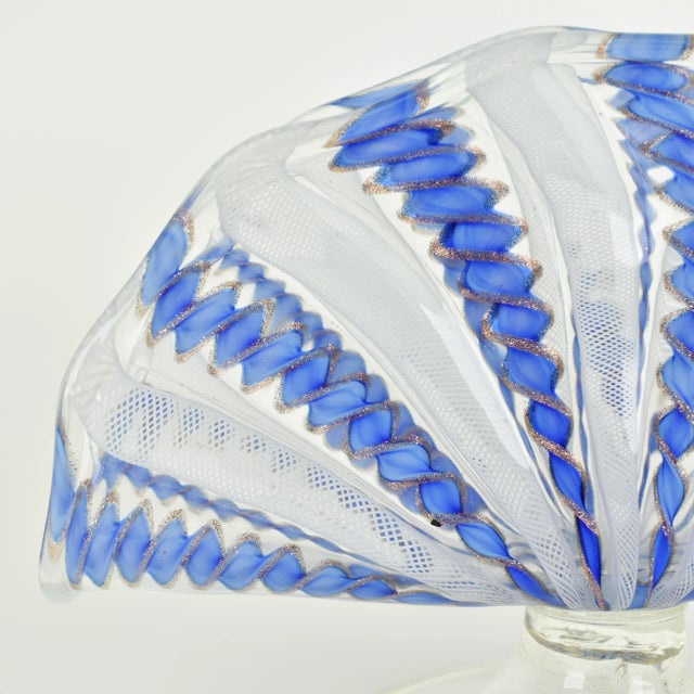 Vintage Murano Glass Latticino Napkin Holder, 1960s For Sale - Image 4 of 8