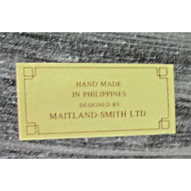 1990s Maitland-Smith Metal Two Shelf Copper Bowl Top Jardiniere Etagere Stand For Sale - Image 9 of 10