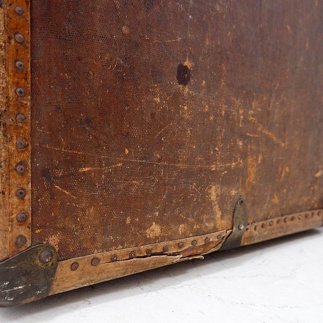 Antique Travel Trunk, 1930 For Sale - Image 13 of 16