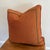 Contemporary Feather Down Rust Orange Pillow With Trim Detail For Sale - Image 3 of 7