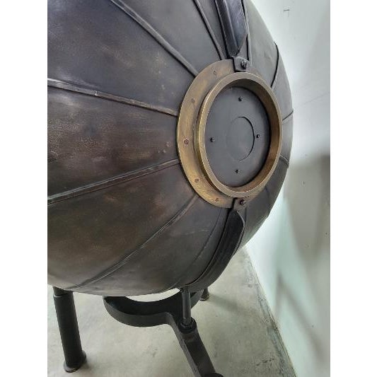 Mid-Century Modern Restoration Hardware 1920s Light Bulb Voltage Tester Wine Bar For Sale - Image 3 of 13