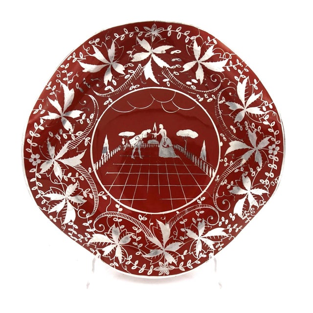 Italian Art Deco Silver-Overlaid Ceramic Bowl by Richard Ginori, 1930s For Sale - Image 13 of 13