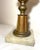 Rare Antique 1800 Gilded Brass Marble Electrified American Astral Table Oil Lamp For Sale In New York - Image 6 of 11
