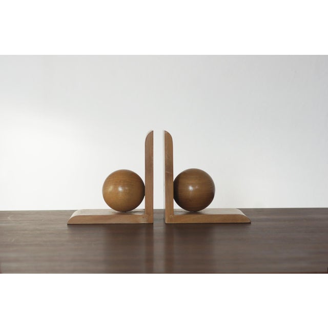 Mid-Century Modern Wooden Bookends, 1960s, Set of 2 For Sale - Image 4 of 4