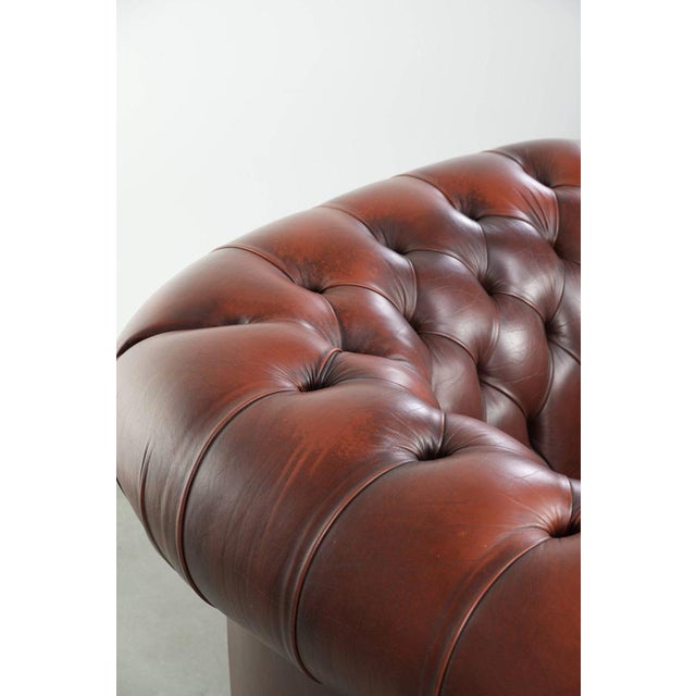 Chesterfield Club Chair in Cowhide For Sale - Image 11 of 15