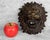 - Early 20th Century Architectural Salvaged Lions Head - Solid Brass - Weighs Slightly Over 6lbs - Originally was the Top...