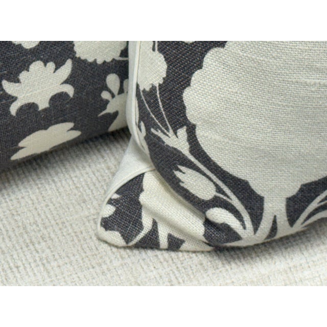 Schumacher Chenonceau Botanical Bird Throw Pillows, Pair For Sale - Image 11 of 12
