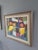 1960s Mid-Century Modern 'Modernist Mosaic' Vintage Original Swedish Geometric Abstract Oil Painting, Framed For Sale - Image 5 of 9