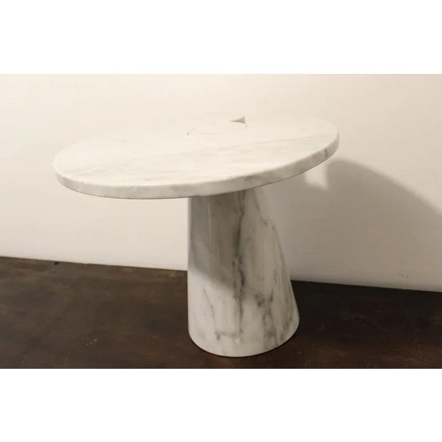 Italian Coffee Table in Carrara Marble, 1970s For Sale - Image 10 of 11