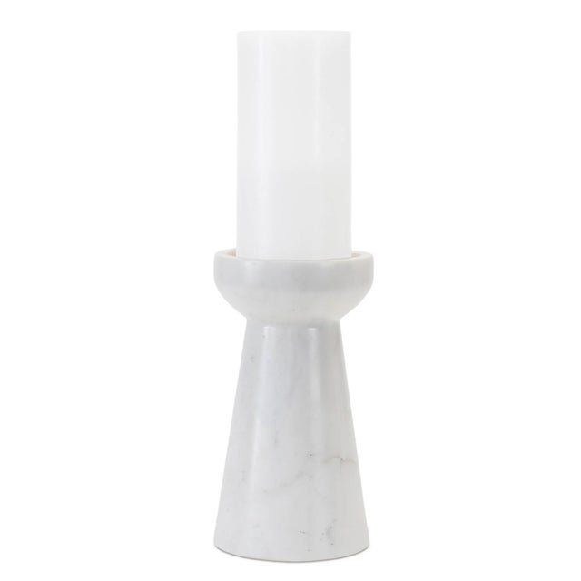 2020s Modern Marble Candle Holder (Set of 2) For Sale - Image 5 of 6