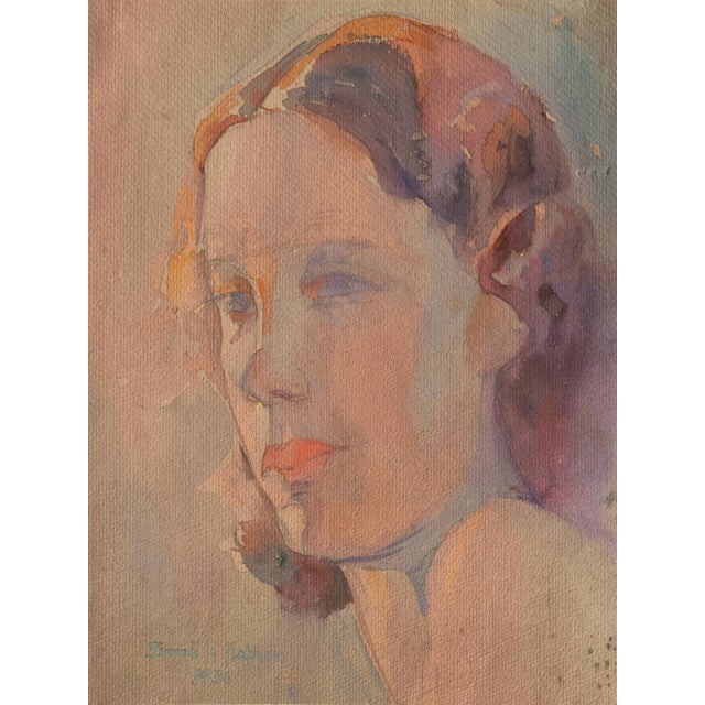 'Study of a Young Woman' by Sarah Hobson, 1936; California Woman Artist, Art Institute of Chicago For Sale In Monterey, CA - Image 6 of 6