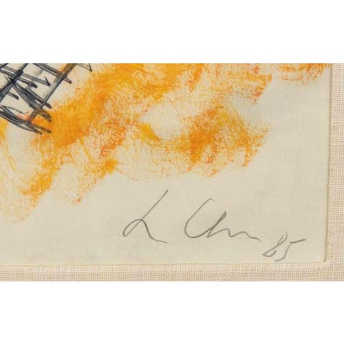 Sandro Chia, Boy, 1985, Mixed Media on Paper For Sale - Image 3 of 4