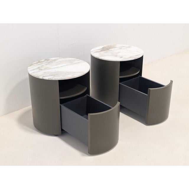 Onda Nightstands from Poliform, Set of 2 For Sale - Image 6 of 13