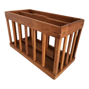 1970s Goodwood Teak Magazine Holder