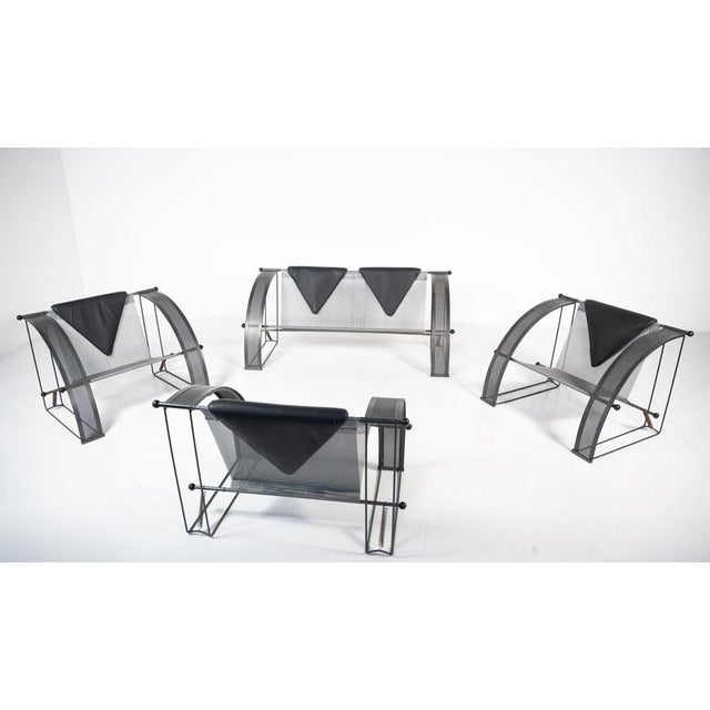 Seating Set in the style of Mario Botta, Italy, 1980s, Set of 4 For Sale - Image 12 of 17