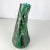 Vintage Mid 20th Century Brutalist Pottery Vase Fat Lava Green Graphite Studio For Sale In Baltimore - Image 6 of 9