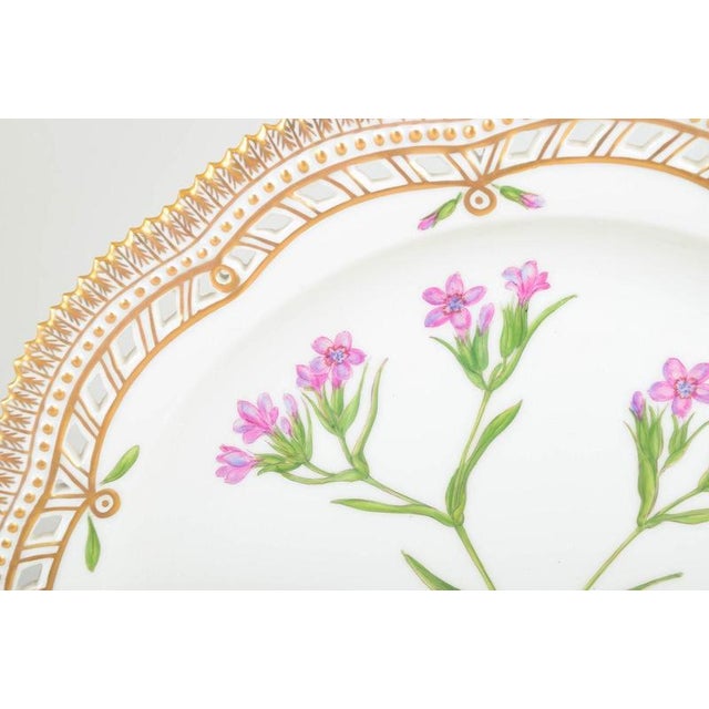 Large Flora Danica Platter with Open Pierced Border from Royal Copenhagen, 1960s For Sale - Image 3 of 10