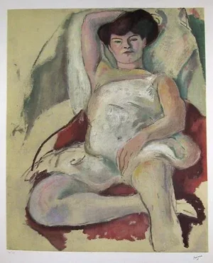 Danseuse Jules Pascin Lithograph