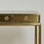 1970s Mid Century Mastercraft Leather Top Brass Desk For Sale - Image 5 of 15