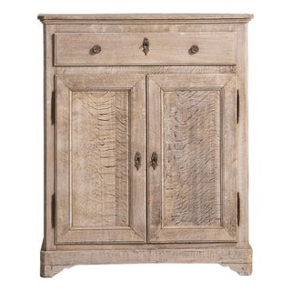 19th Century Oak Buffet With Brass Accents For Sale