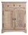 19th Century Oak Buffet With Brass Accents For Sale
