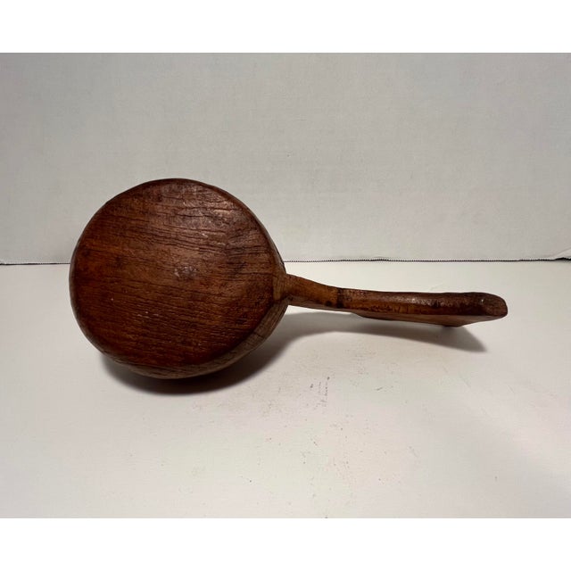 1900’s Antique Hand Carved Resewood Opium Cup From Jodphur, India For Sale - Image 4 of 8