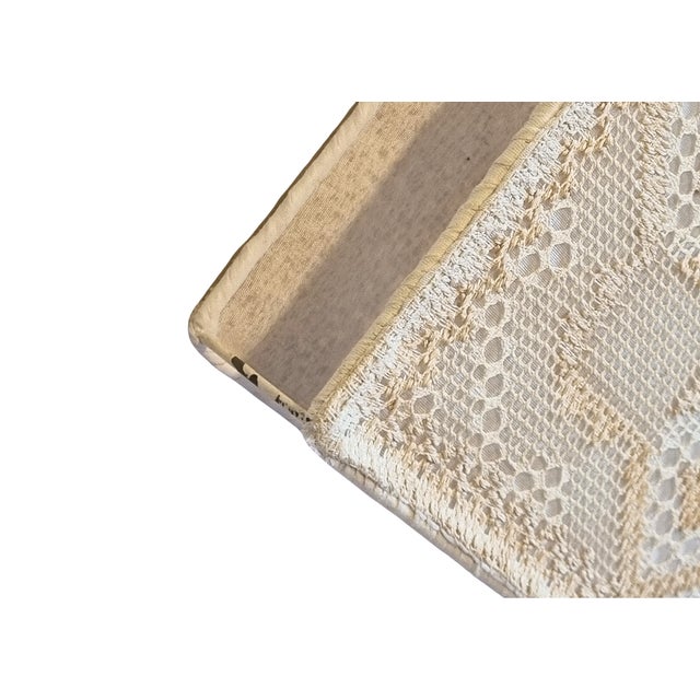 1960s 1960s Swedish Designer Embroidery Fabric Wall Light For Sale - Image 5 of 5