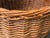 Brown Large Antique Hand Woven Willow Gathering Basket Branch Handle For Sale - Image 8 of 17