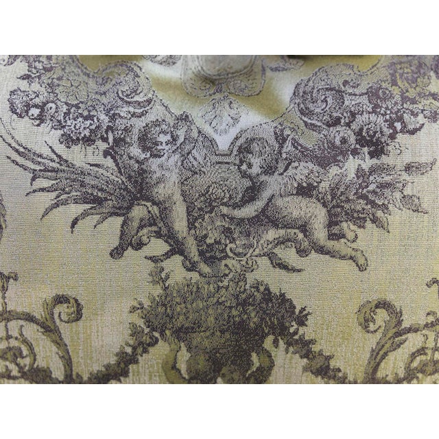 Baroque Jacquard Lumbar Cushion Cover For Sale - Image 4 of 7