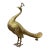 Vintage Polished Brass Peacock For Sale