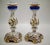 Ceramic Hand Painted French Faience Candlesticks, a Pair For Sale - Image 7 of 8