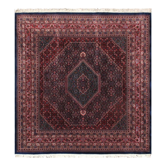 Pasargad Home Bidjar Navy Wool Area Rug, 8' 0'' X 8' 5'' For Sale