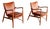 Pair of Danish Finn Juhl 45 Lounge Chairs by House of Finn Juhl For Sale
