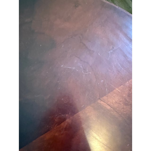 Wood Vintage Pedestal Table by Bolier and Company For Sale - Image 7 of 8