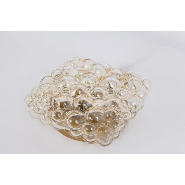 Large amber bubble glass sconce in style by helena tynell, germany. High quality and in very good condition. Cleaned,...